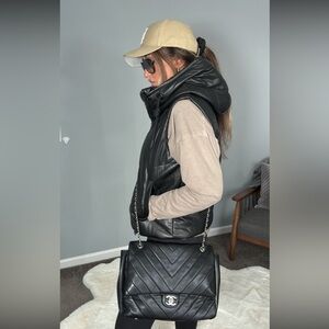Vici Black Puffer Vest